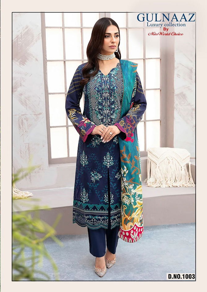 Gulnaaz Vol 1 By Miss World Cotton Printed Pakistani Dress Material Wholesale Online